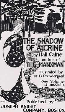 1895 Poster advertising The Shadow of a Crime.