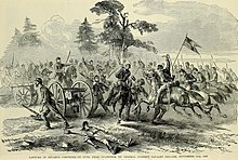 Voják v naší občanské válce - obrazová historie konfliktu, 1861-1865, ilustrující srdnatost vojáka, jak je zobrazena na bitevním poli, ze skic nakreslených Forbesem, Waudem, Taylorem (14576377078) .jpg