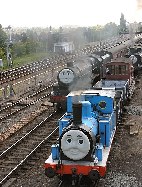 File:Thomas, Henry, Duck and troublesome trucks at Kidderminster.jpg