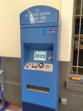 Ticket machine in France