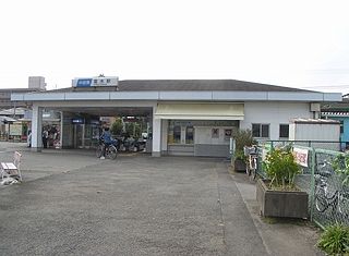 Tomizu Station railway station in Odawara, Kanagawa prefecture, Japan