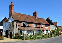 Top Barn, a house in the village