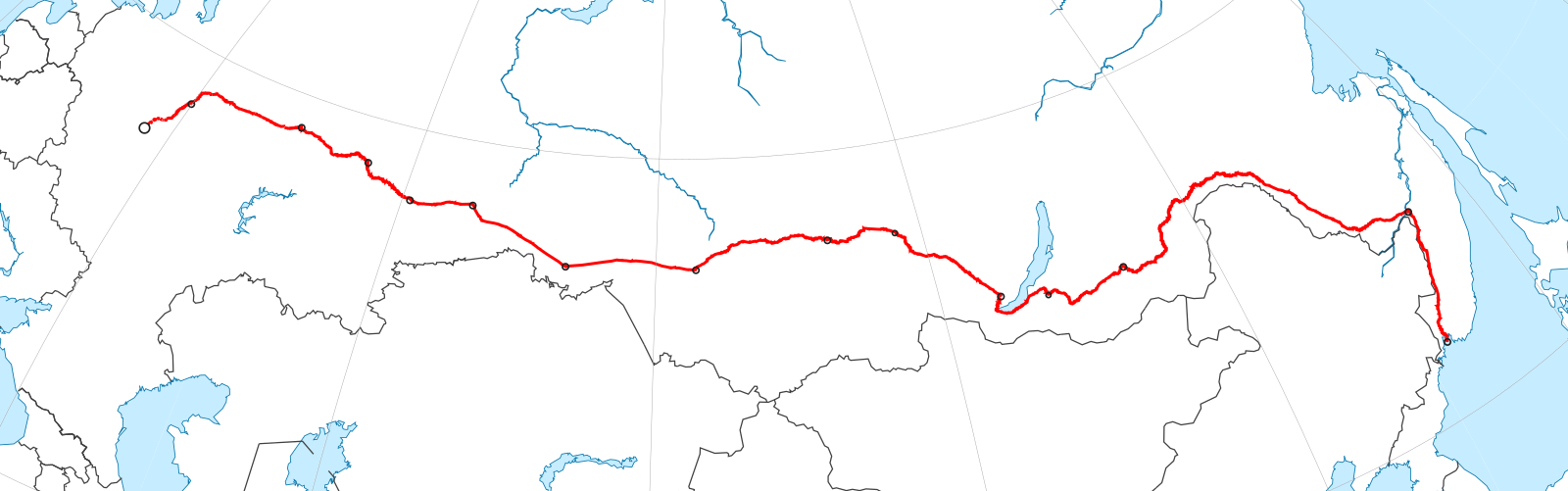 Транссибирская магистраль схема