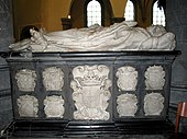 Gisant de Gillion-Othon Ier de Trazegnies et de son épouse Jacqueline de Lalaing sculpté par Lucas Fayd'herbe (1669).