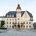 Town hall in closed development