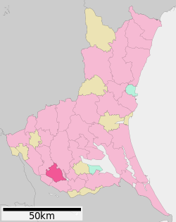 Tsukubamirai in Ibaraki Prefecture Ja.svg