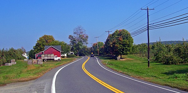 US 44 and NY 55 in orchards near Plattekill