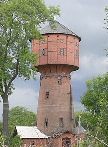 Ehemaliger Wasserbehälter des Bahnhofs