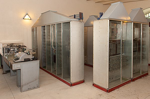 The Calcolatrice Elettronica Pisana (CEP), assembled in the Museum of Computing Machinery