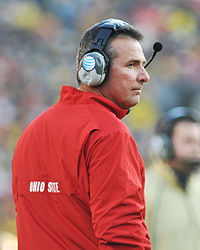 Urban Meyer was in his second year as Ohio State's head coach during the 2013 season. Urban Meyer vs Michigan, 2013.jpg