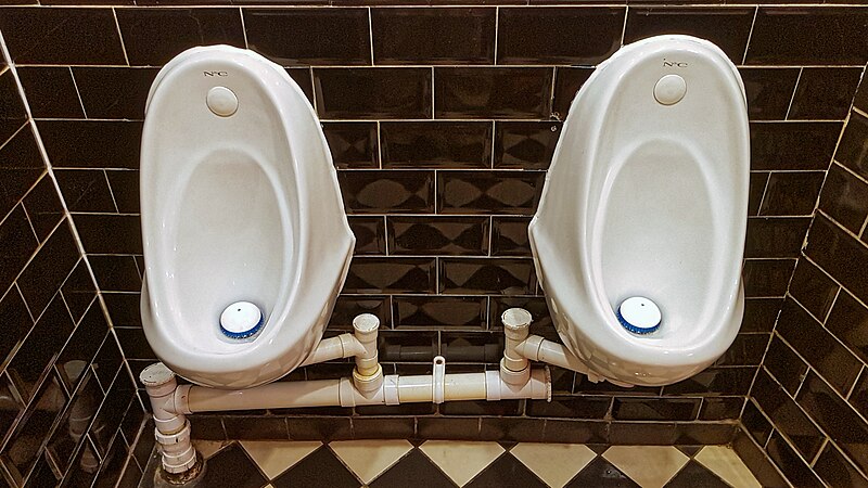 File:Urinals The Viaduct Tavern Newgate St, St Paul's, London.jpg