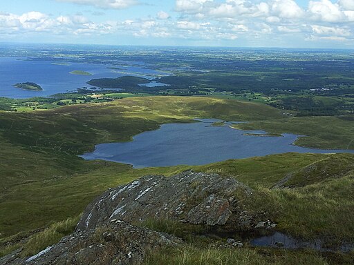 View from Mount Gable towards Lough Coolin - geograph.org.uk - 5489156