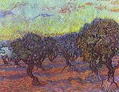 Vincent van Gogh, Olivenhain 1889