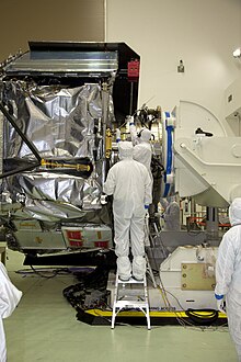 Waves being installed on Juno spacecraft WAVES installation.jpg