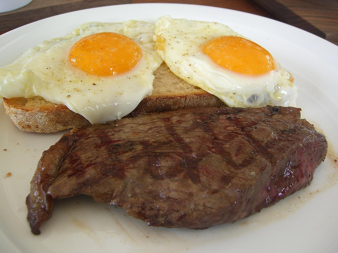 Steak and eggs