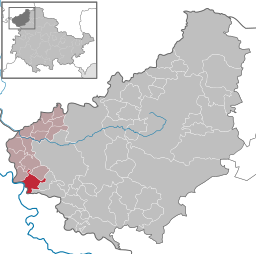 Läget för kommunen Wahlhausen i Landkreis Eichsfeld