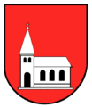Kirche im Wappen von Bleibach