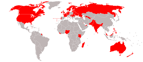 Countries that have participated in World Quizzing Championship 2014