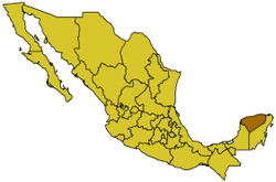 Location of Yucatán