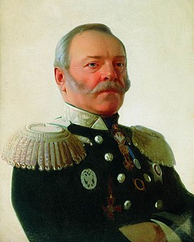 Pavel Petrovics Melnyikov vasúti miniszter portréja (S.K. Zaryanko, 1869)