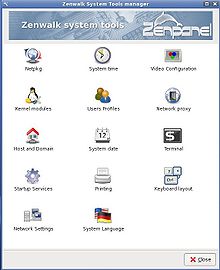 Zenpanel, a system configuration utility. Zenpanel.jpg