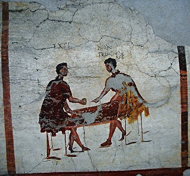 File:"Players" - wall painting from Pompeii (before 79 AD) - Naples, Archaeological Museum (32098239496).jpg