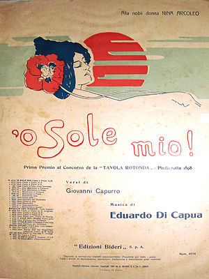 ’O Sole Mio: Entstehung, Verbreitung, Liedtext