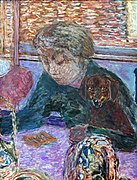 Portrait au chien (Portrait with dog) - Pierre Bonnard in Musée Toulouse-Lautrec Albi