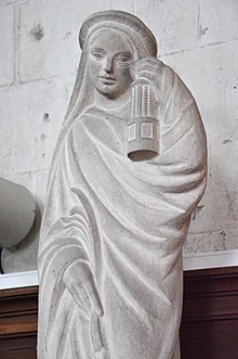 Église Saint-Germain d'Aix-Noulette - Statue de Sainte Barbe