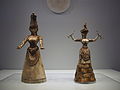 Thumbnail for Minoan snake goddess figurines