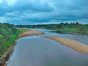 Река Оять недалеко от Введено-Оятского монастыря