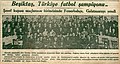 30 Ekim 1934 tarihli Haber gazetesinde Beşiktaş'ın 1934 yılı Türkiye Futbol Şampiyonluğu