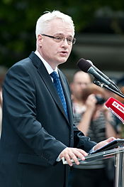 Croatian President Ivo Josipovic apologized for the massacre in November 2010. 16 obljetnica vojnoredarstvene operacije Oluja 04082011 Ivo Josipovic 938.jpg