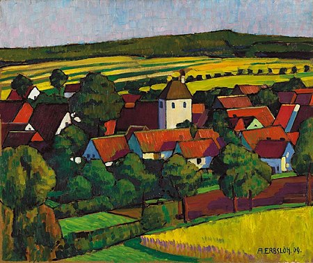 1909 Adolf Erbslöh Wettesingen Hessisches Dorf