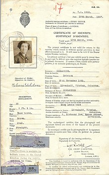 The League of Nations archives' Nansen Fonds is a hybrid of the Secretariat archive group and the External Fonds. It is named for Fridtjof Nansen, who as the High Commissioner for Refugees of the League of Nations invented the Nansen Passport (pictured). 1927 British issued Nansen identity certificate.jpg