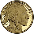 2008 American Buffalo $10 quarter ounce proof coin (obverse).jpg