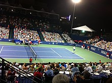 A player preparing to serve during the 2012 BB&T Atlanta Open 2012 Atlanta Open Tennis Tournament.jpg