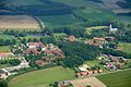 Karthaus mit St.-Jakobus-Kirche in der Bauerschaft Weddern, Kirchspiel, Dülmen, Nordrhein-Westfalen, Deutschland. Das Bild entstand während des Münsterland-Fotoflugs am 1. Juni 2014. Hinweis: Die Aufnahme wurde aus dem Flugzeug durch eine Glasscheibe hindurch fotografiert.