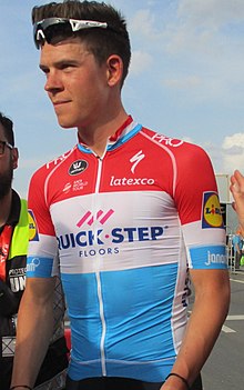 Kazanan Bob Jungels zaferinden sonra