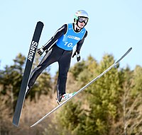 Jernej Presečnik beim Nordic-Mixed-Team-Wettbewerb