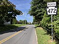 File:2021-08-19 11 05 42 View north along Pennsylvania State Route 472 (Lewisville Road) at Pennsylvania State Route 841 (Chesterville Road) in Elk Township, Chester County, Pennsylvania.jpg