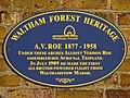 A.V. Roe 1877 - 1958 (Waltham Forest Heritage) 2 of 2 down.jpg