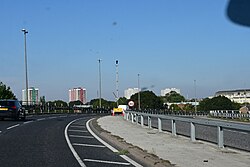 The Clive Sullivan Way flyover in Kingston upon Hull, England.