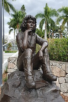 Statue of Dr Allwood on a rock, with notebook and pen at her feet. Abigail Allwood statue 20231027 130323.jpg