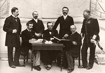 Le premier Comité international olympique, en 1896.