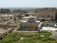The Mosque of Abraham in the Citadel of Aleppo, originally built by the Byzantines as a church Aleppo Citadel 10 - Mosque of Abraham.jpg