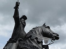 Owain Glyndwr statue in Corwen All or nothing - Owain Glyndwr statue, Corwen - geograph.org.uk - 1862001.jpg