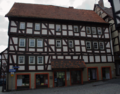 English: Half-timbered building in Alsfeld Obere Fulder Gasse 7 / Hesse / Germany This is a picture of the Hessian Kulturdenkmal (cultural monument) with the ID 13161 (Wikidata)