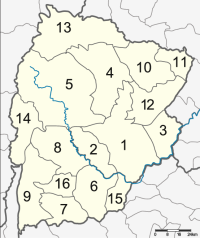 Mapa da Amphoe