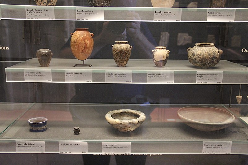 File:Ancient Egypt Predynastic Stone Vessels (27732541153).jpg